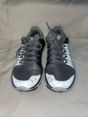 Under Armour Men's Black and Gray Athletic Running Shoes